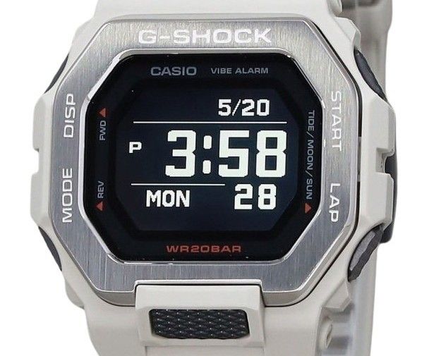 Casio G-Shock G-Lide Digital Smartphone Link Grey Resin Strap Quarz GBX-100-8 200M Herrenuhr