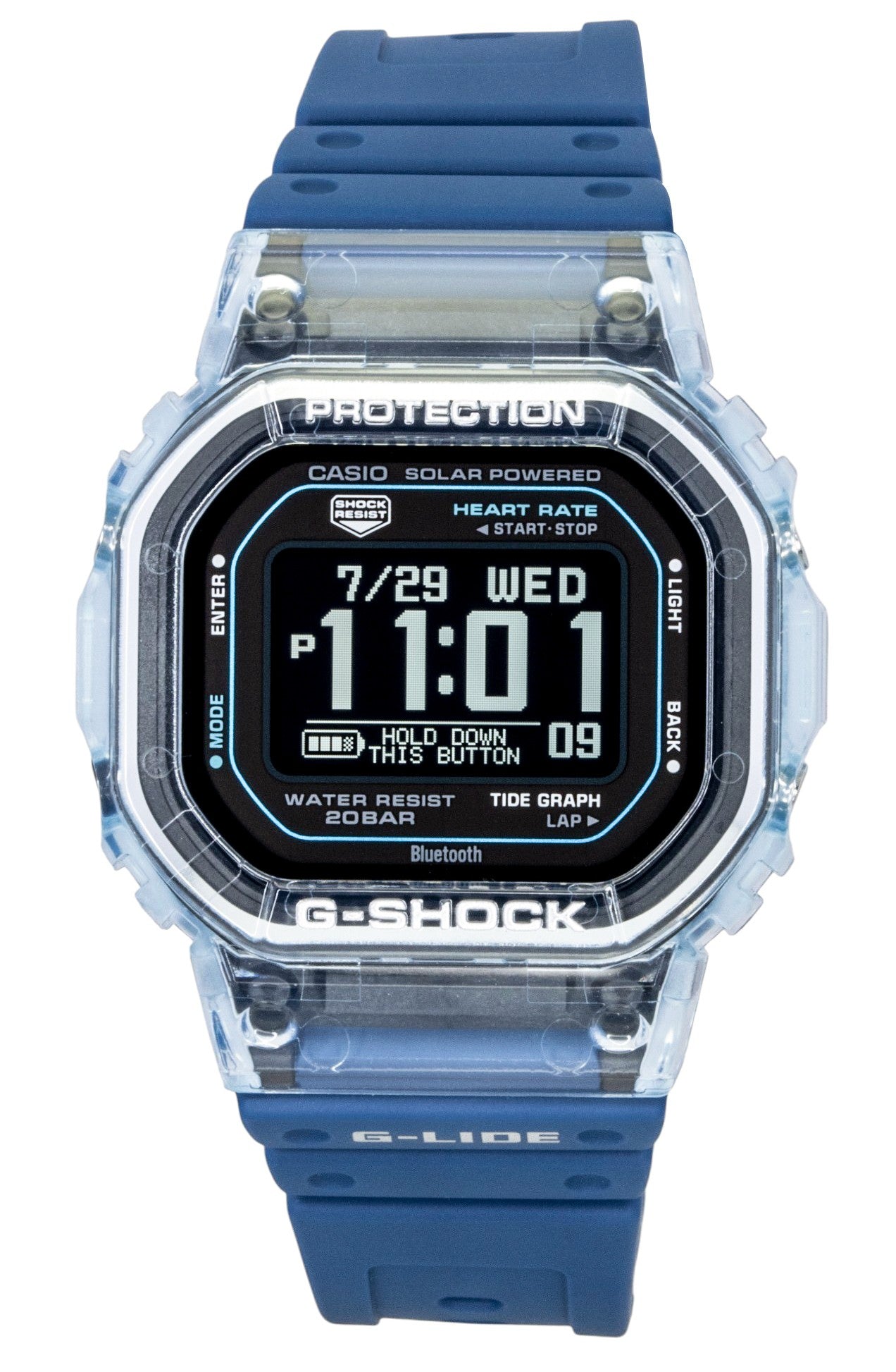Casio G-Shock G-Lide Smartphone Link Digital Bio-Based Resin Strap Solar GBX-H5600-2 200M Herrenuhr