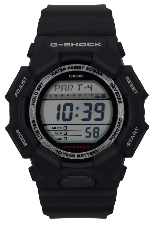 Casio G-Shock Digital Bio-Based Black Resin Strap Schwarzes Zifferblatt Quarz GD-010-1 200M Herrenuhr