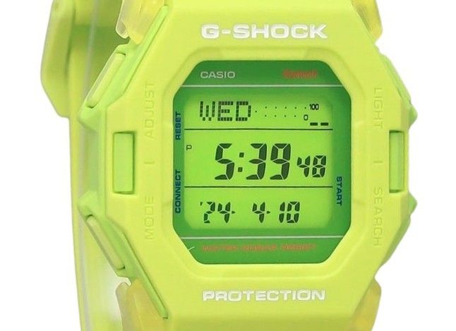 Casio G-Shock Digital Smartphone Link Green Resin Strap Quarz GD-B500S-3 200M Herrenuhr