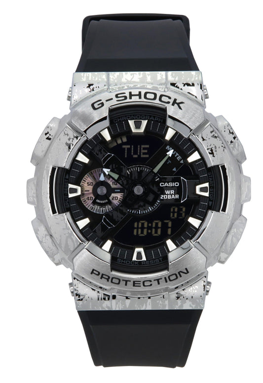 Casio G-Shock G-Steel Analog Digital Grunge Camouflage Resin Strap Schwarzes Zifferblatt Quarz GM-110GC-1A 200M Herrenuhr