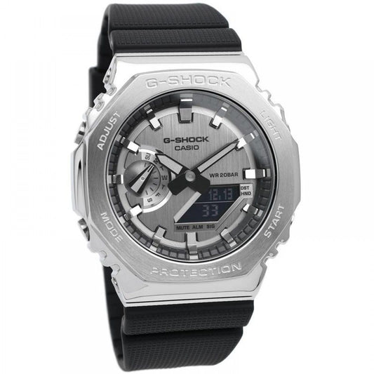 Casio G-Shock Metal Covered Analog Digital Resin Strap Quarz GM-2100-1A GM2100-1 200M Herrenuhr