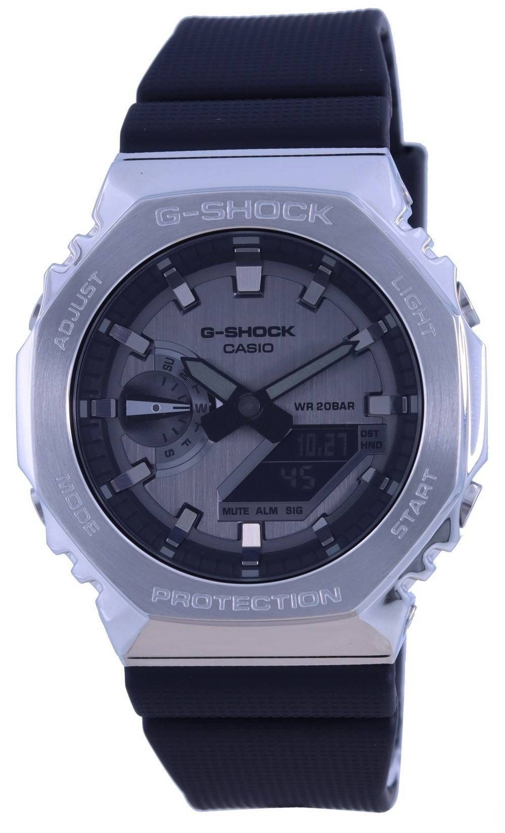 Casio G-Shock Metal Covered Analog Digital Resin Strap Quarz GM-2100-1A GM2100-1 200M Herrenuhr