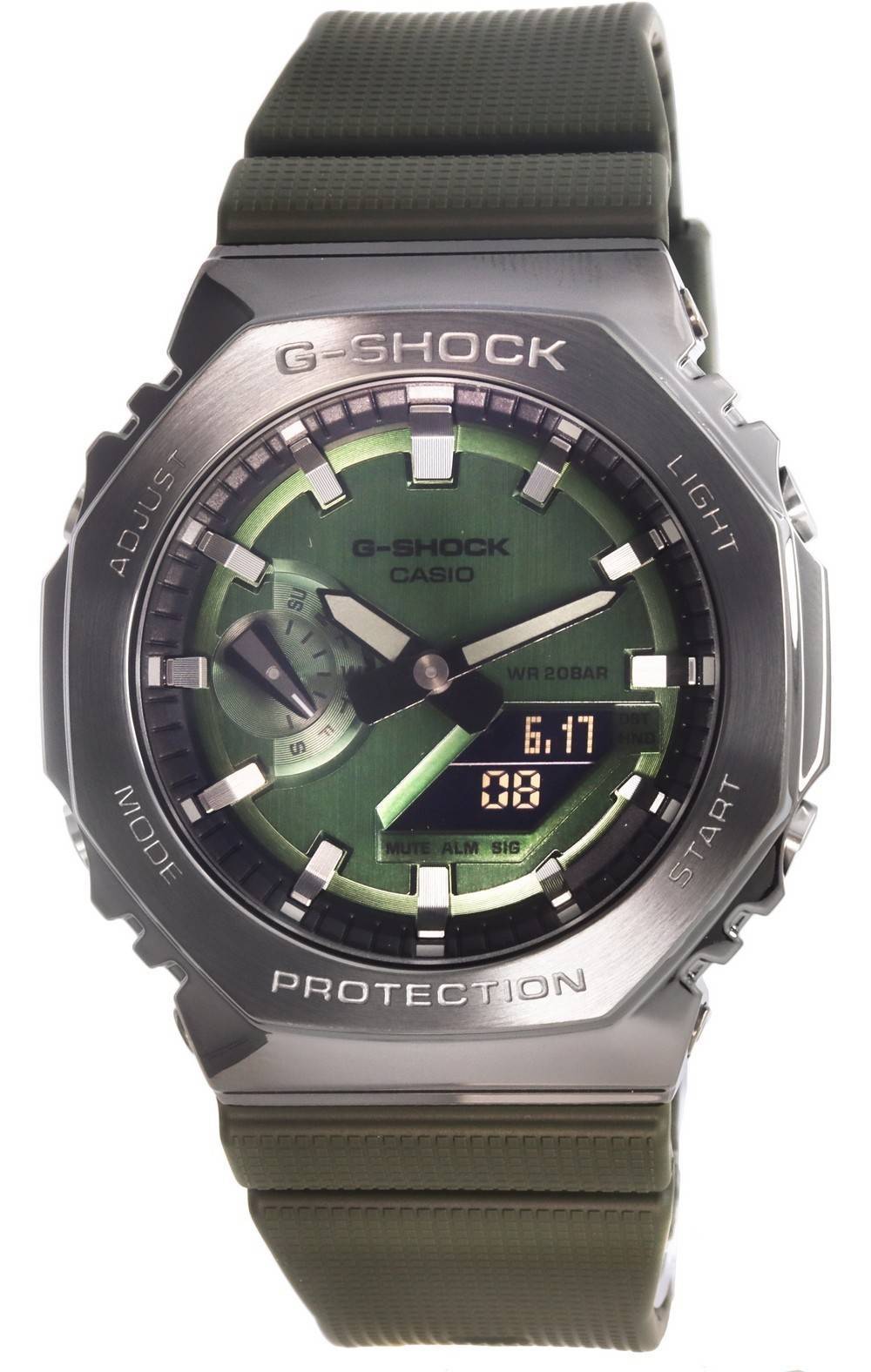 Casio G-Shock Analog Digital Quarz Taucher GM-2100B-3A GM2100B-3 200M Herrenuhr