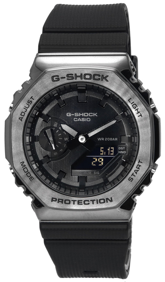 Casio G-Shock Metal Clad Analog Digital Quarz GM-2100BB-1A GM2100BB-1 200M Herrenuhr