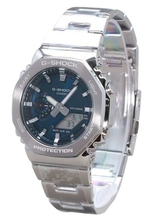 Casio G-Shock G-Steel Analog Digital Blaues Zifferblatt Quarz GM-2110D-2B 200M Herrenuhr