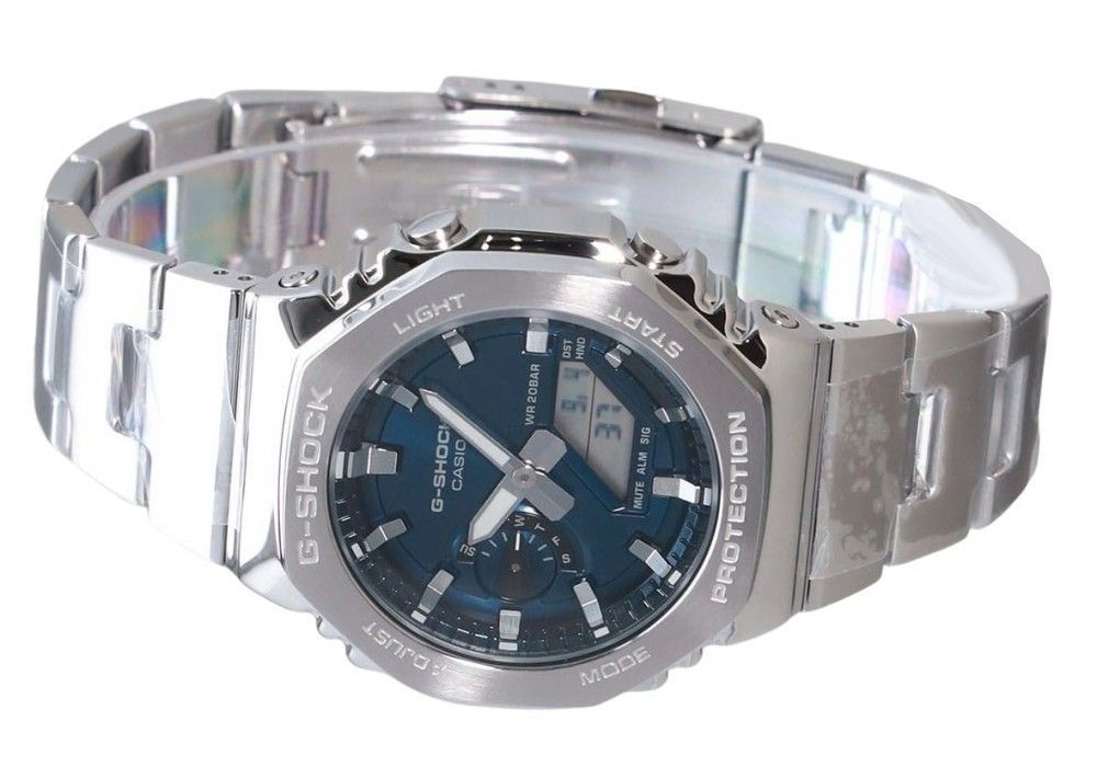 Casio G-Shock G-Steel Analog Digital Blaues Zifferblatt Quarz GM-2110D-2B 200M Herrenuhr