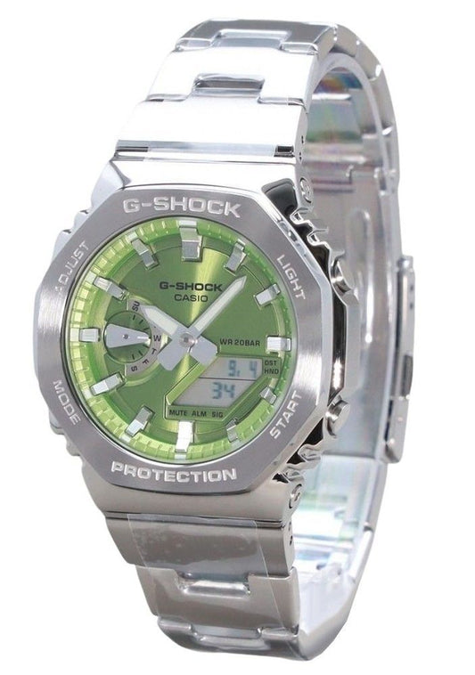 Casio G-Shock G-Steel Analog Digital Gr?nes Zifferblatt Quarz GM-2110D-3A 200M Herrenuhr