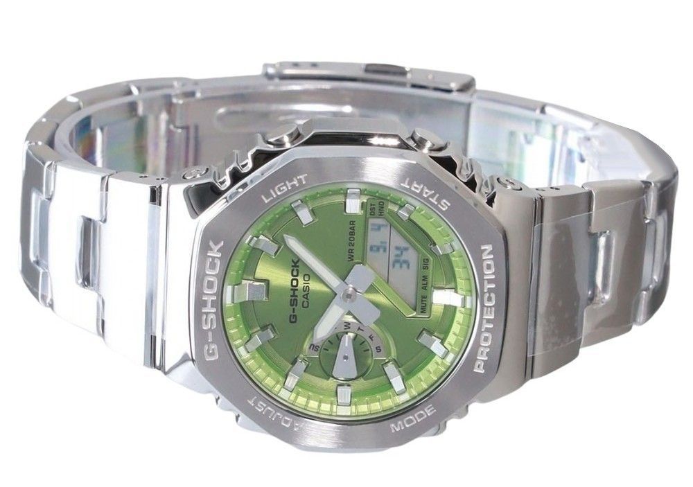 Casio G-Shock G-Steel Analog Digital Gr?nes Zifferblatt Quarz GM-2110D-3A 200M Herrenuhr