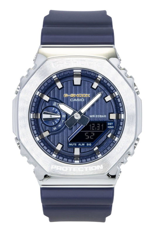 Casio G-Shock G-Steel Analog Digital Limited Edition Blaues Zifferblatt Quarz GM-2110SH-2A 200M Herrenuhr