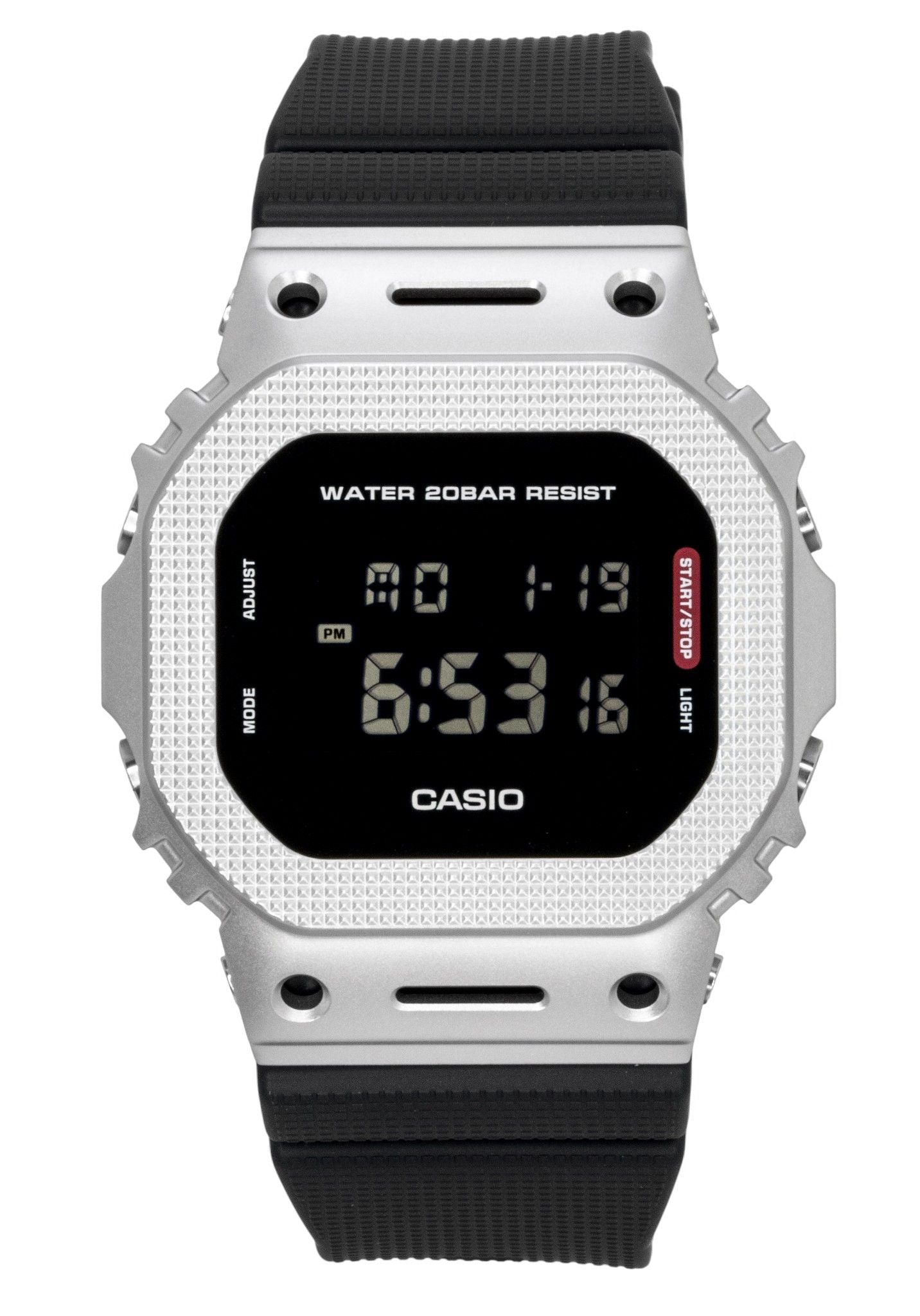 Casio G-Shock G-Steel Digital Bio-Based Resin Strap Quarz GM-5600M-1 200M Herrenuhr