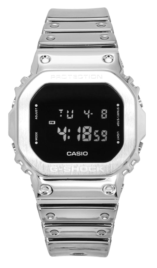 Casio G-Shock G-Steel Digital Fine Metallic Tough Silicone Strap Quarz GM-5600YM-8 200M Herrenuhr