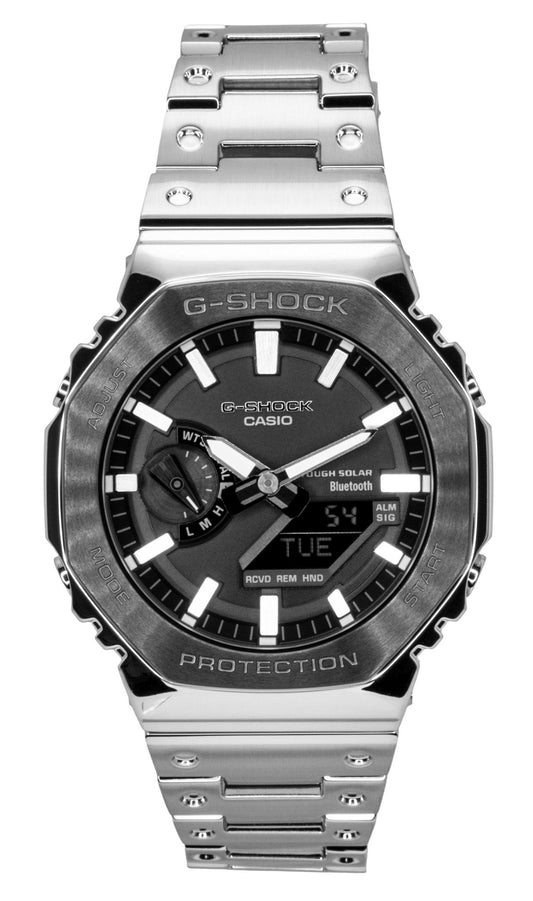 Casio G-Shock Analog Digital Full Metal Smartphone Link Schwarzes Zifferblatt Solar GM-B2100BT-1A 200M Herrenuhr