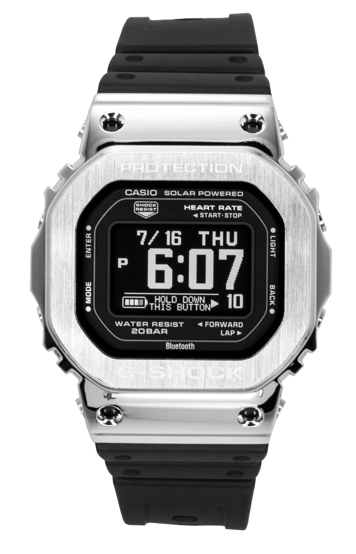 Casio G-Shock Digital Smartphone Link Resin Strap Solar GM-H5600-1 200M Herrenuhr
