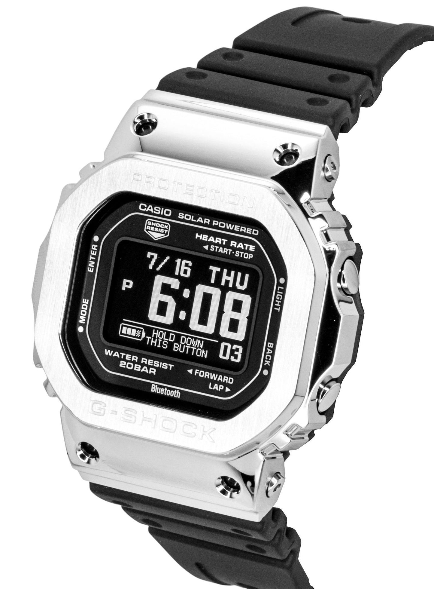 Casio G-Shock Digital Smartphone Link Resin Strap Solar GM-H5600-1 200M Herrenuhr