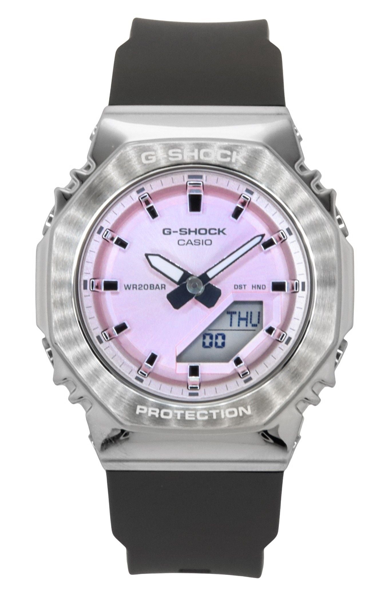 Casio G-Shock Analog Digital Bio-Based Resin Strap Pink Dial Quarz GM-S2110-4A 200M Damenuhr