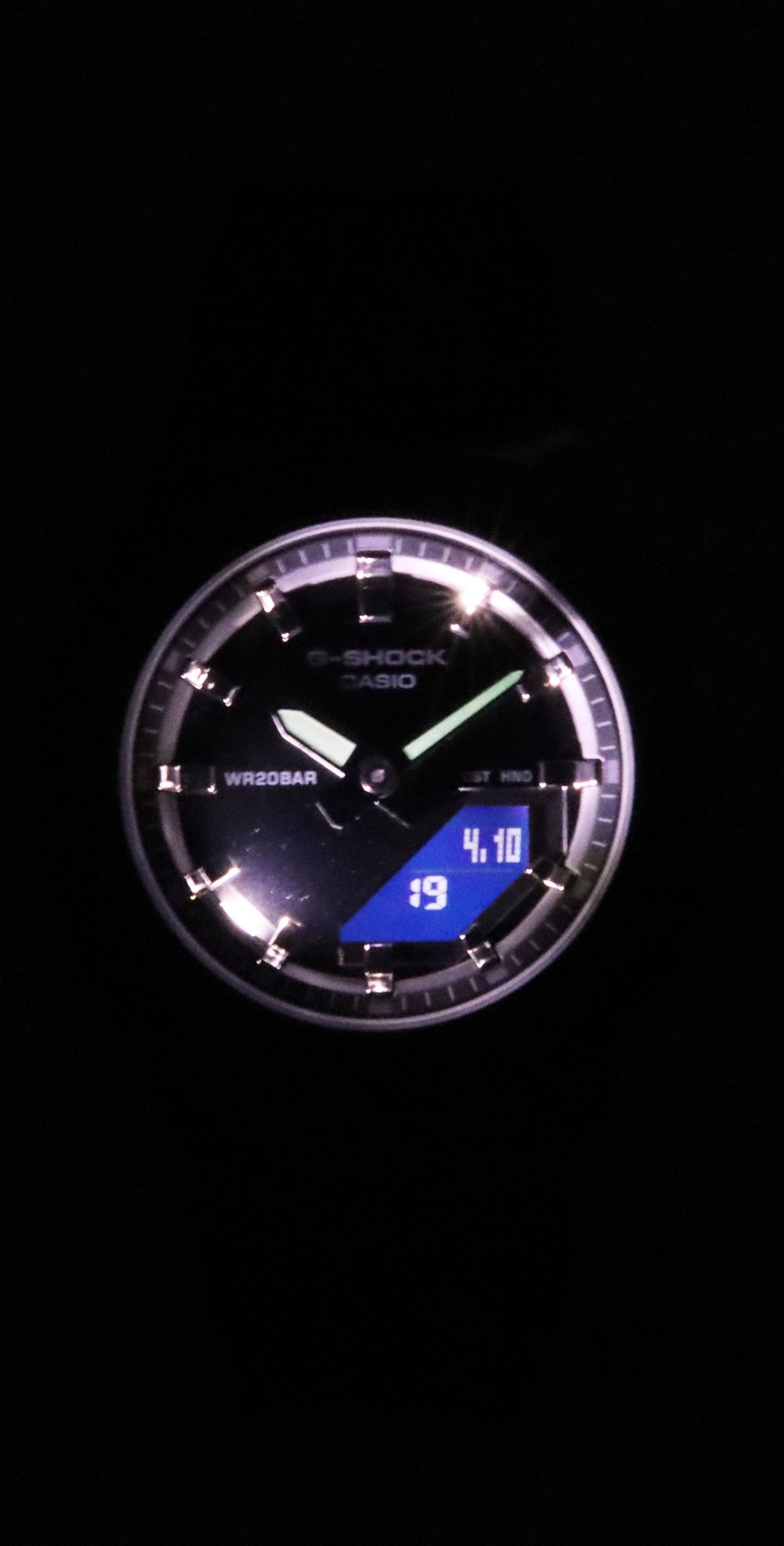 Casio G-Shock Analog Digital Bio-Based Resin Strap Schwarzes Zifferblatt Quarz GM-S2110B-8A 200M Damenuhr