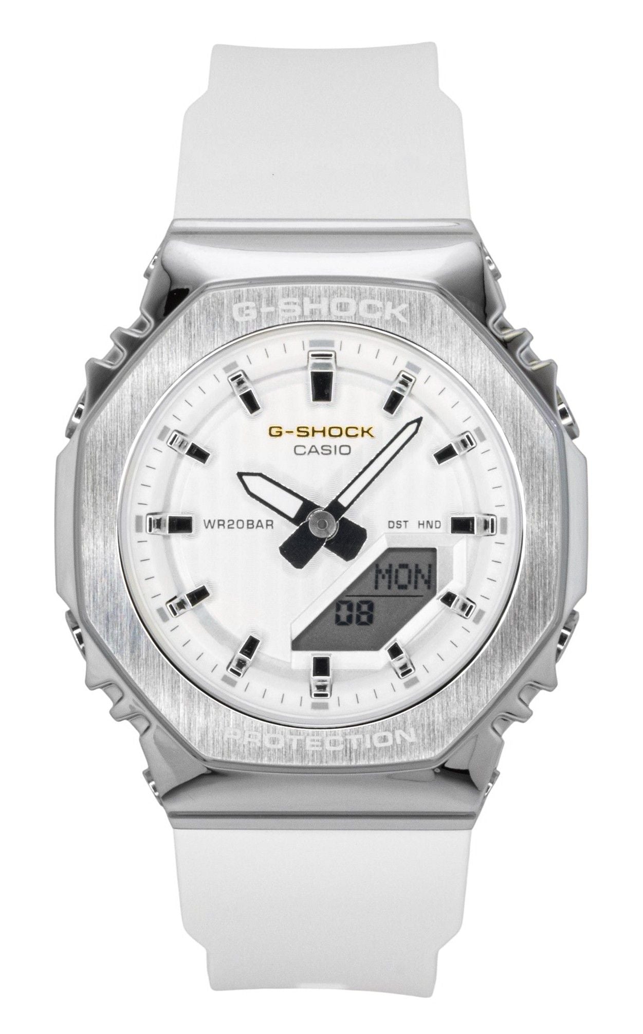 Casio G-Shock Analog Digital Limited Edition Bio-Based Resin Strap White Dial Quarz GM-S2110SH-7A 200M Damenuhr