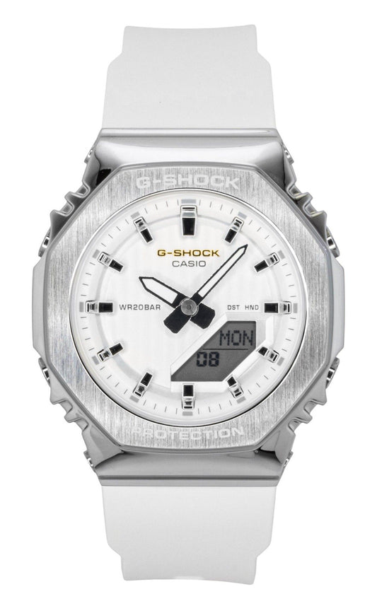 Casio G-Shock Analog Digital Limited Edition Bio-Based Resin Strap White Dial Quarz GM-S2110SH-7A 200M Damenuhr