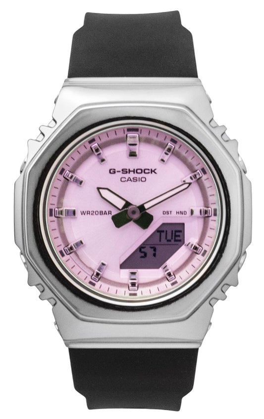Casio G-Shock Analog Digital Pink Dial Resin Strap Quarz GM-S2110SR-1A 200M Damenuhr