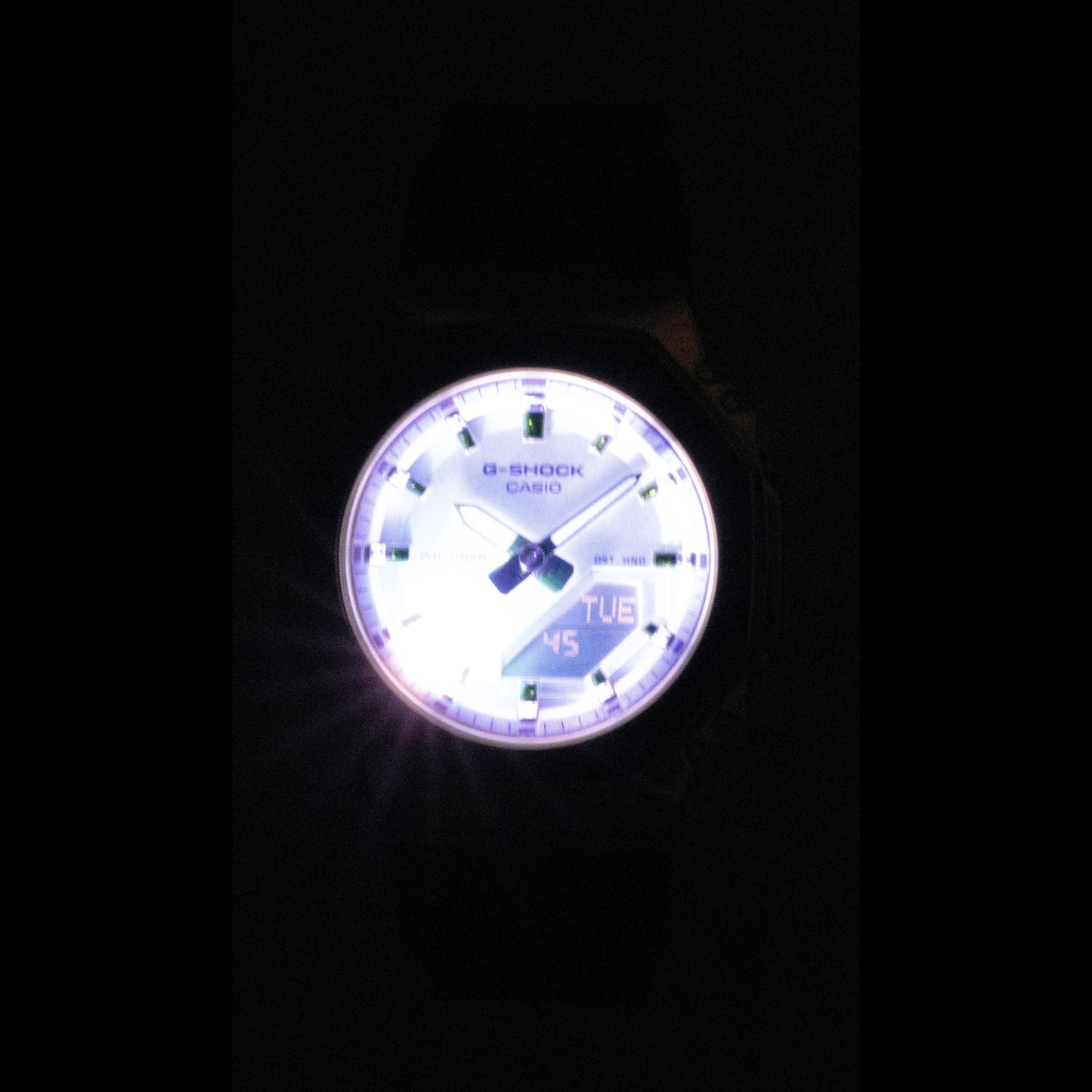 Casio G-Shock Analog Digital Pink Dial Resin Strap Quarz GM-S2110SR-1A 200M Damenuhr