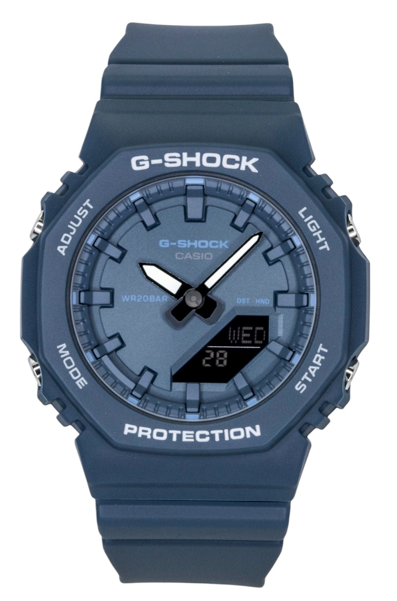 Casio G-Shock Analog Digital Bio-Based Resin Strap Blaues Zifferblatt Quarz GMA-P2100BA-2A 200M Damenuhr