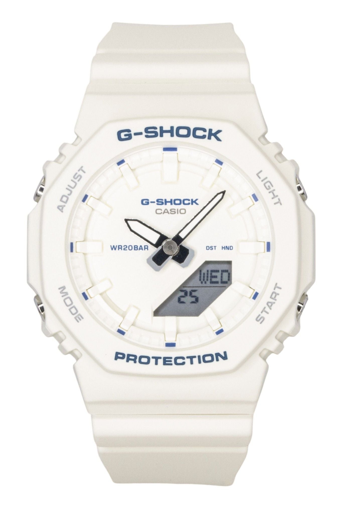 Casio G-Shock Analog Digital Bio-Based Resin Strap Ivory Dial Quarz GMA-P2100BA-7A 200M Damenuhr