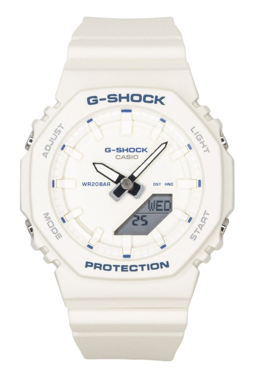 Casio G-Shock Analog Digital Bio-Based Resin Strap Ivory Dial Quarz GMA-P2100BA-7A 200M Damenuhr