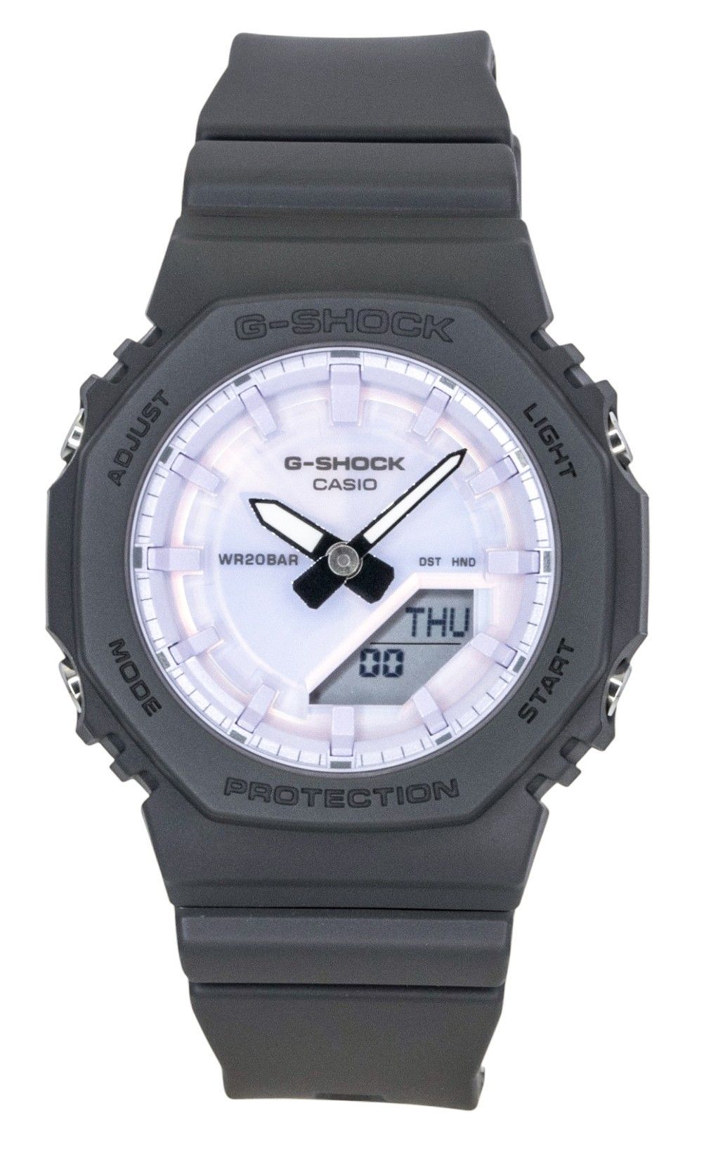 Casio G-Shock Analog Digital Bio-Based Resin Strap Purple Dial Quarz GMA-P2100PC-1A 200M Damenuhr