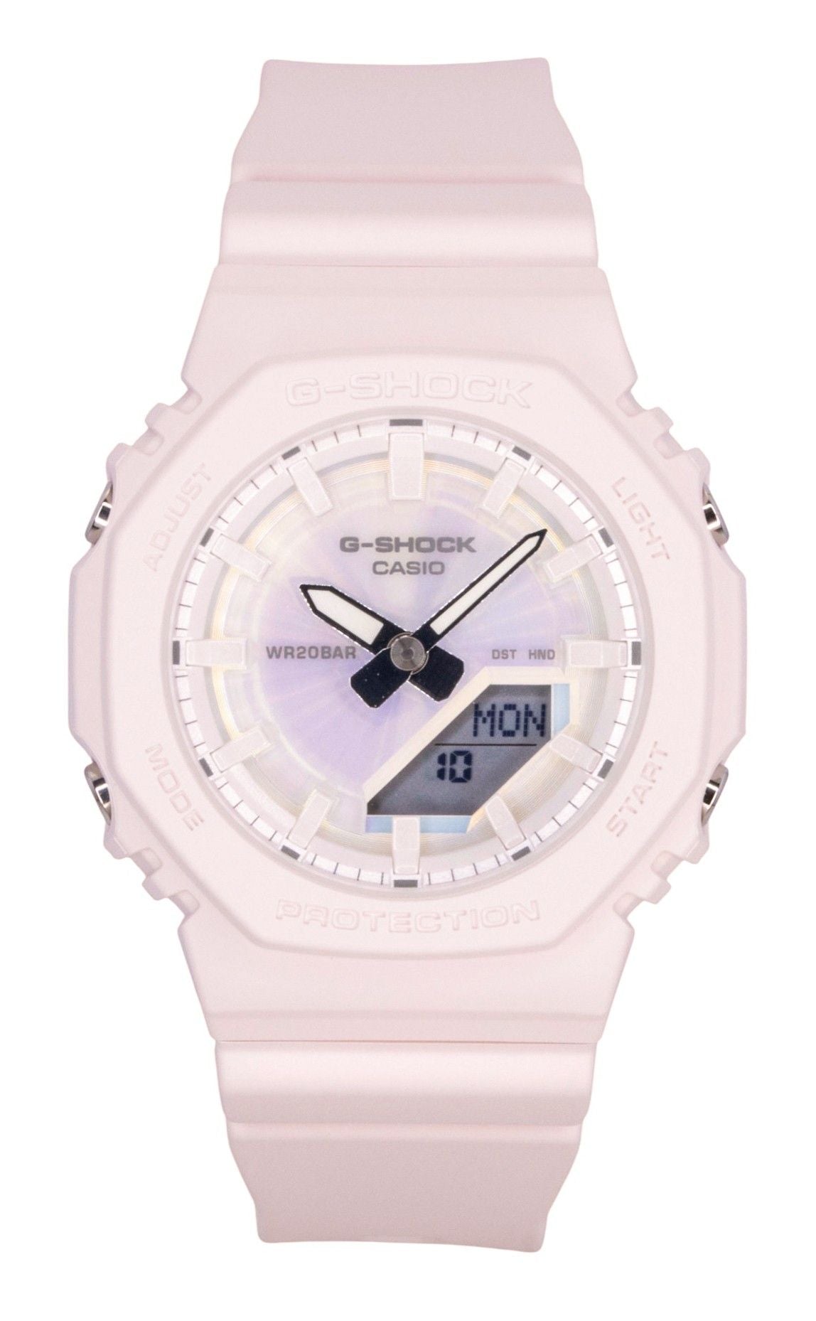 Casio G-Shock Analog Digital Resin Strap Polarized Pink Dial Quarz GMA-P2100PC-4A 200M Damenuhr
