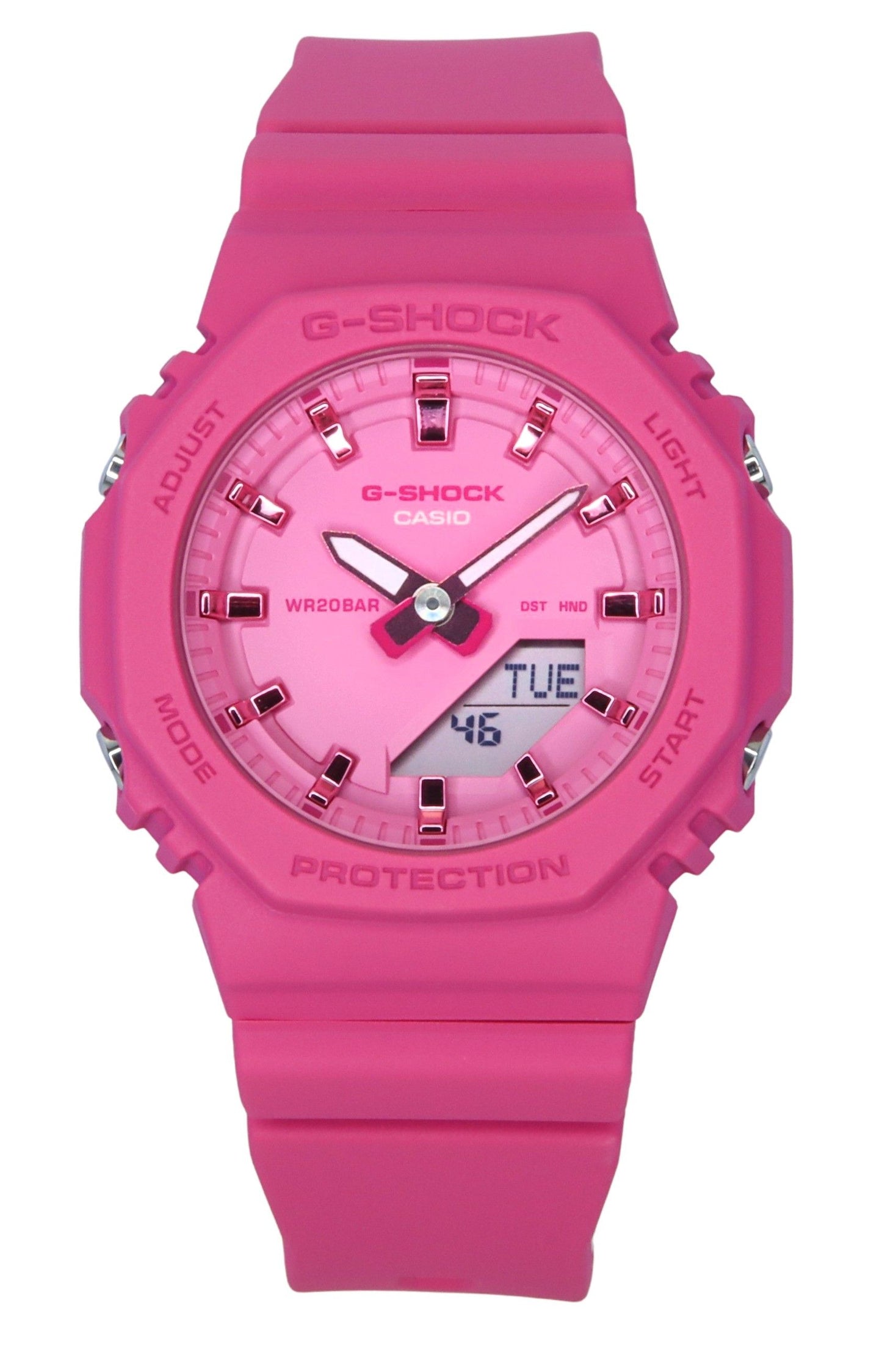 Casio G-Shock Analog Digital Bio-Based Resin Pink Dial Quarz GMA-P2100PP-4A 200M Damenuhr