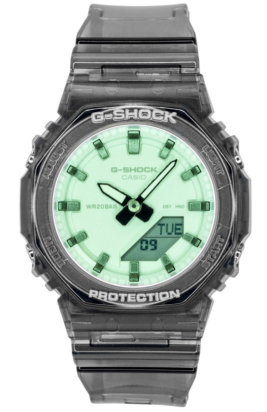Casio G-Shock Analog Digital Grünes Zifferblatt Resin Strap Quarz GMA-P2100SR-1A 200M Damenuhr