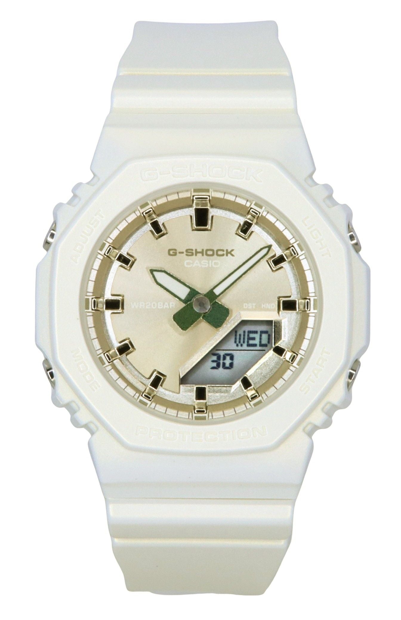 Casio G-Shock Analog Digital Bio-Based Resin Strap Beige Dial Quarz GMA-P2100ST-7A 200M Damenuhr