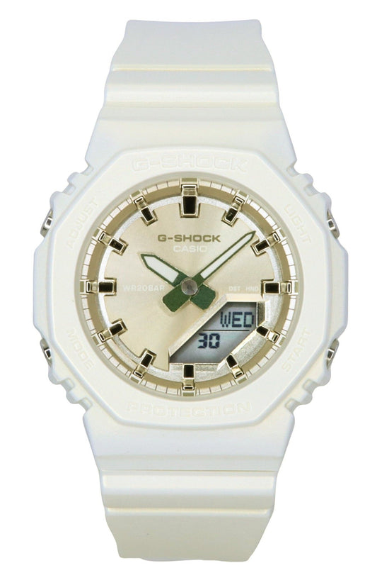 Casio G-Shock Analog Digital Bio-Based Resin Strap Beige Dial Quarz GMA-P2100ST-7A 200M Damenuhr
