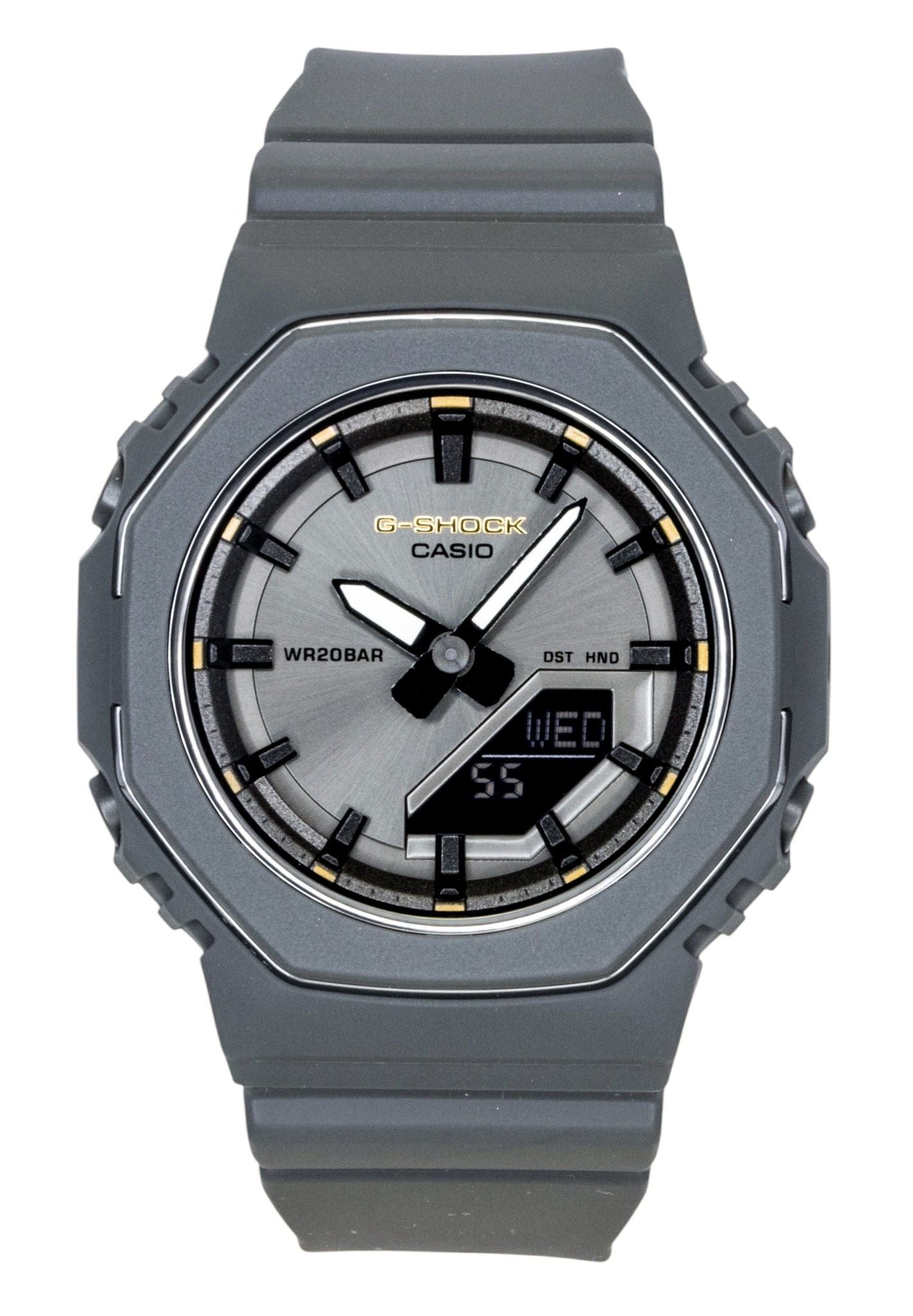 Casio G-Shock Analog Digital Bio-Based Resin Strap Graues Zifferblatt Quarz GMA-P2126W-8A 200M Damenuhr