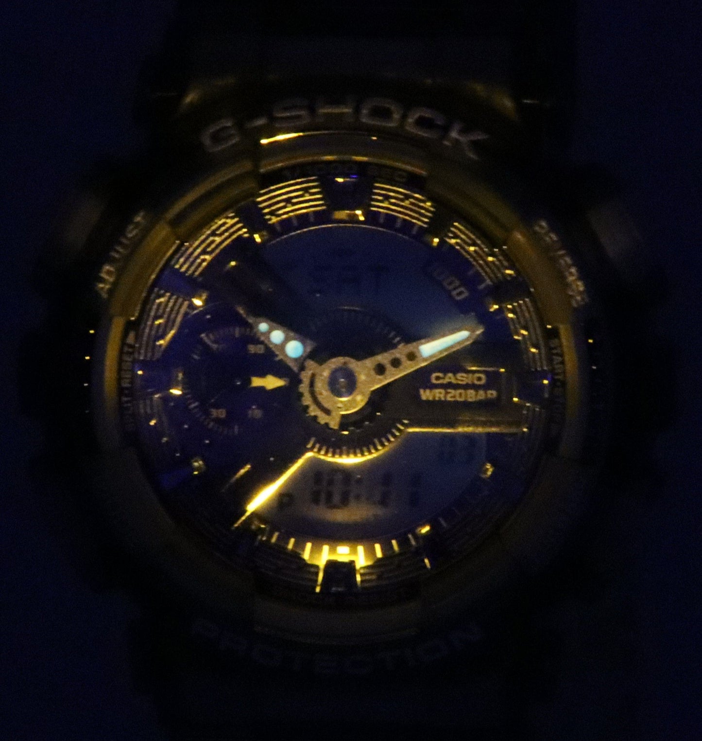 Casio G-Shock Analog Digital Blaues Zifferblatt Quarz GMA-S110TB-8A 200M Damenuhr