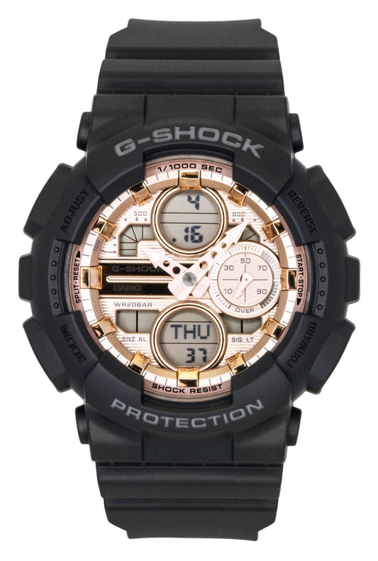Casio G-Shock Analog Digital Bio-Based Resin Rose Gold Dial Quarz GMA-S140PG-1A 200M Damenuhr
