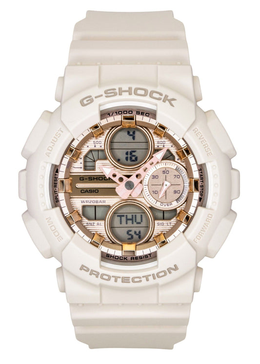 Casio G-Shock Analog Digital Bio-Based Resin Rose Gold Dial Quarz GMA-S140PG-4A 200M Damenuhr