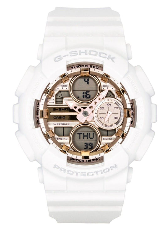 Casio G-Shock Analog Digital Bio-Based Resin Rose Gold Dial Quarz GMA-S140PG-7A 200M Damenuhr