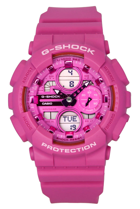Casio G-Shock Analog Digital Bio-Based Resin Pink Dial Quarz GMA-S140PP-4A 200M Damenuhr