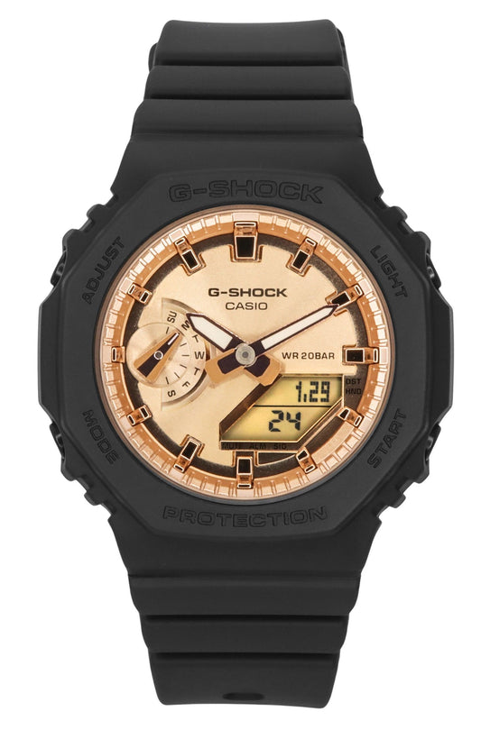 Casio G-Shock Analog Digital Resin Strap Rose Gold Dial Quarz GMA-S2100MD-1A 200M Damenuhr