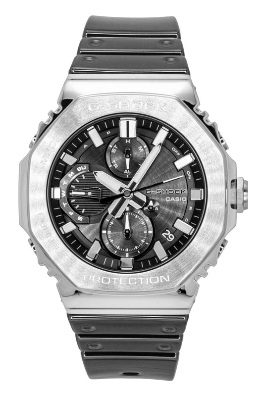 Casio G-Shock Full Metal Smartphone Link Silicone Strap Analog Schwarzes Zifferblatt Solar GMC-B2100Y-1A 200M Herrenuhr