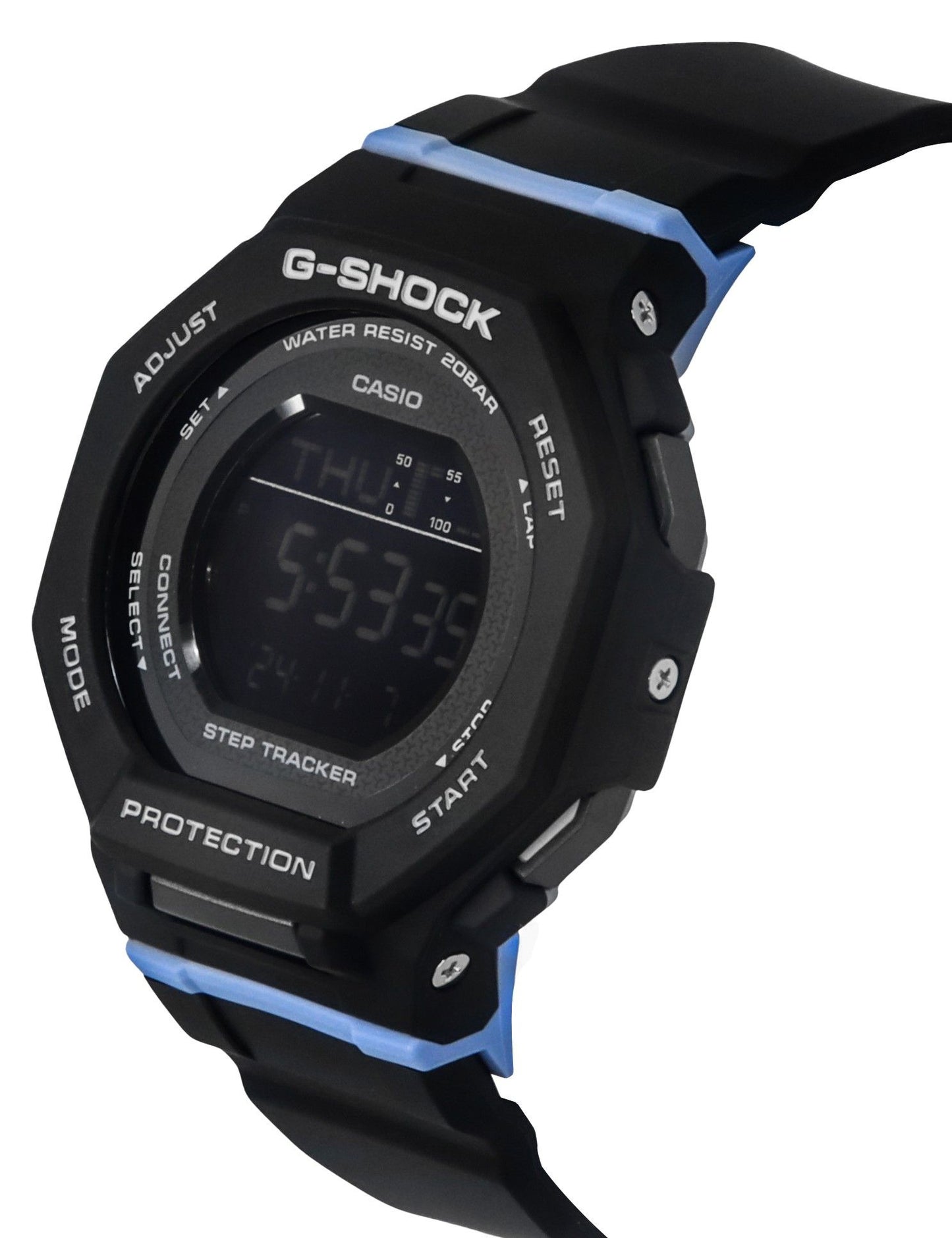 Casio G-Shock G-Squad Digital Smartphone Link Bio-Based Resin Strap Quarz GMD-B300-1 200M Damenuhr