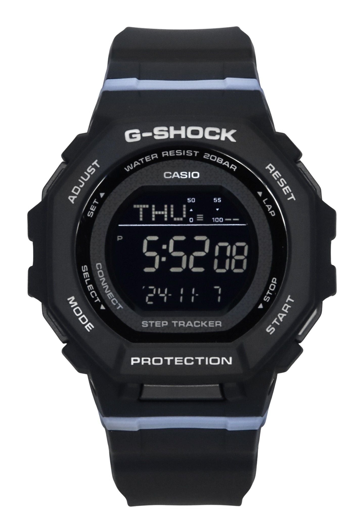 Casio G-Shock G-Squad Digital Smartphone Link Bio-Based Resin Strap Quarz GMD-B300-1 200M Damenuhr