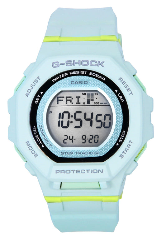 Casio G-Shock G-Squad Digital Smartphone Link Pale Green Bio-Based Resin Quarz GMD-B300-3 200M Damenuhr