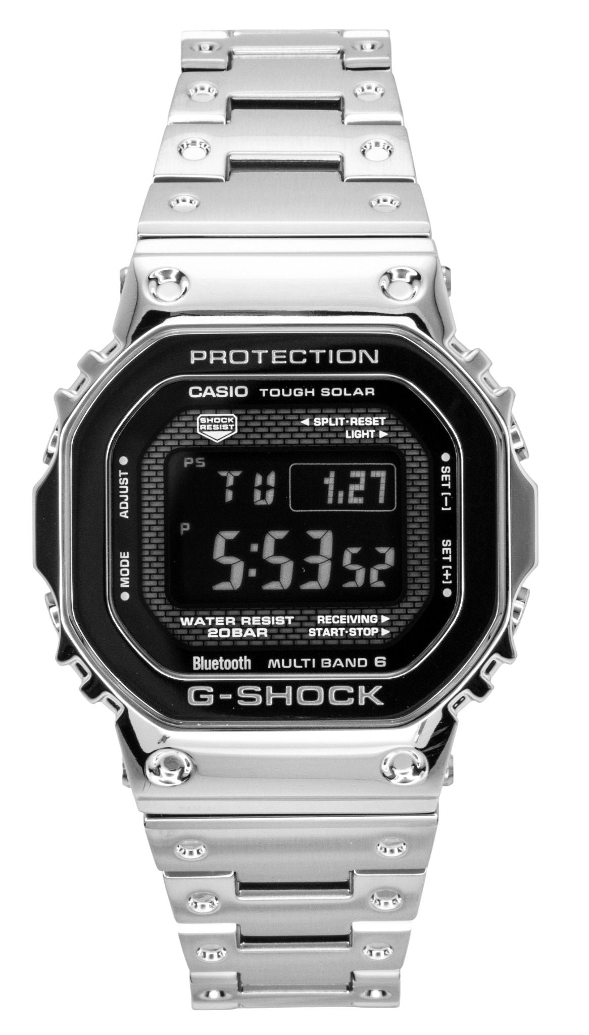 Casio G-Shock Digital Full Metal Smartphone Link Solar GMW-B5000BT-1 200M Herrenuhr