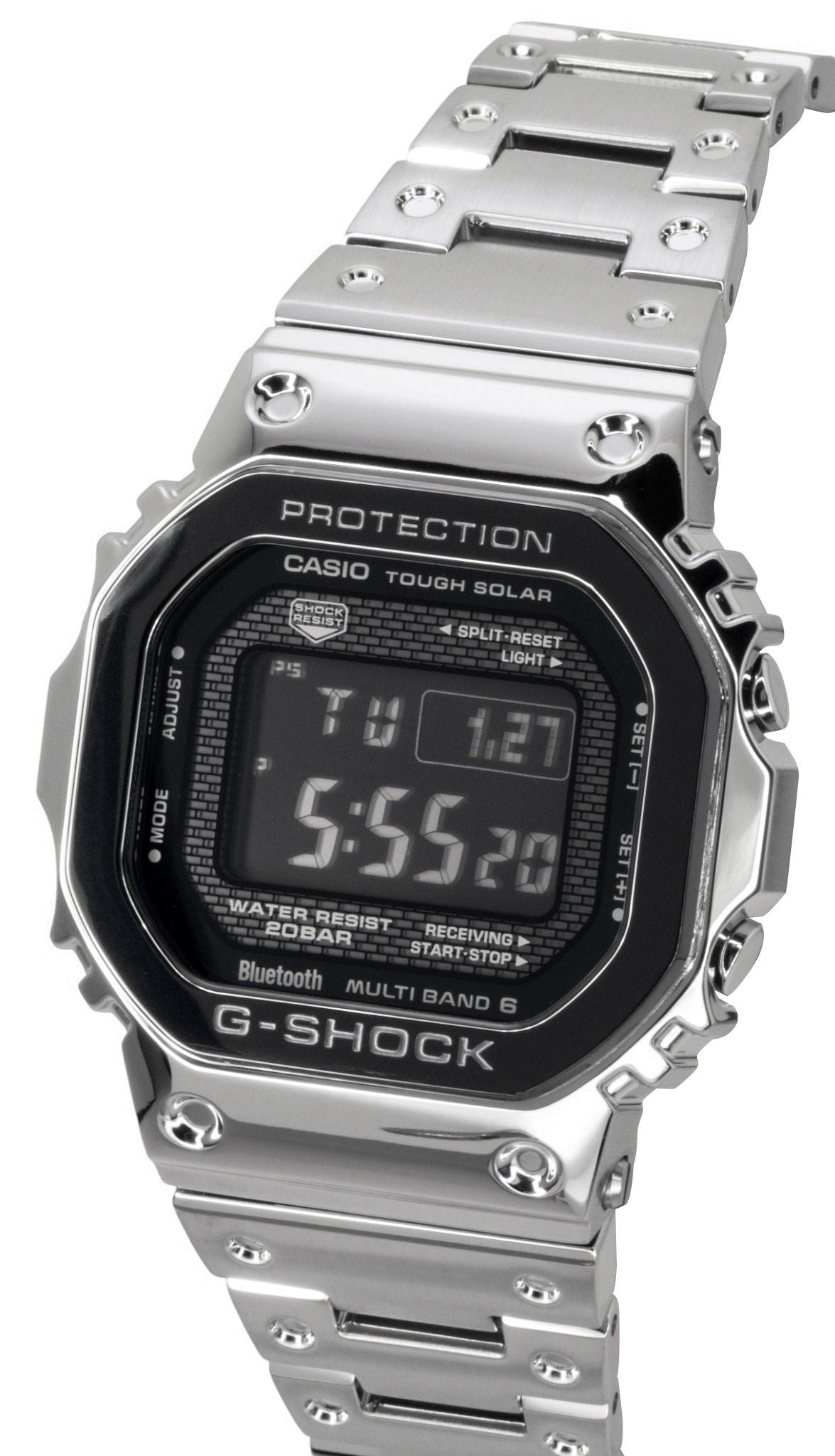 Casio G-Shock Digital Full Metal Smartphone Link Solar GMW-B5000BT-1 200M Herrenuhr