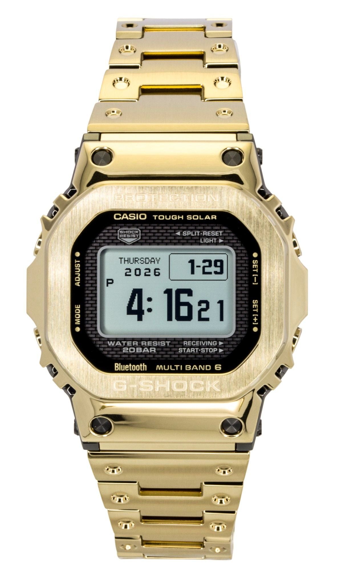 Casio G-Shock Digital Goldfarben Full Metal Smartphone Link Solar GMW-BZ5000GD-9 200M Herrenuhr