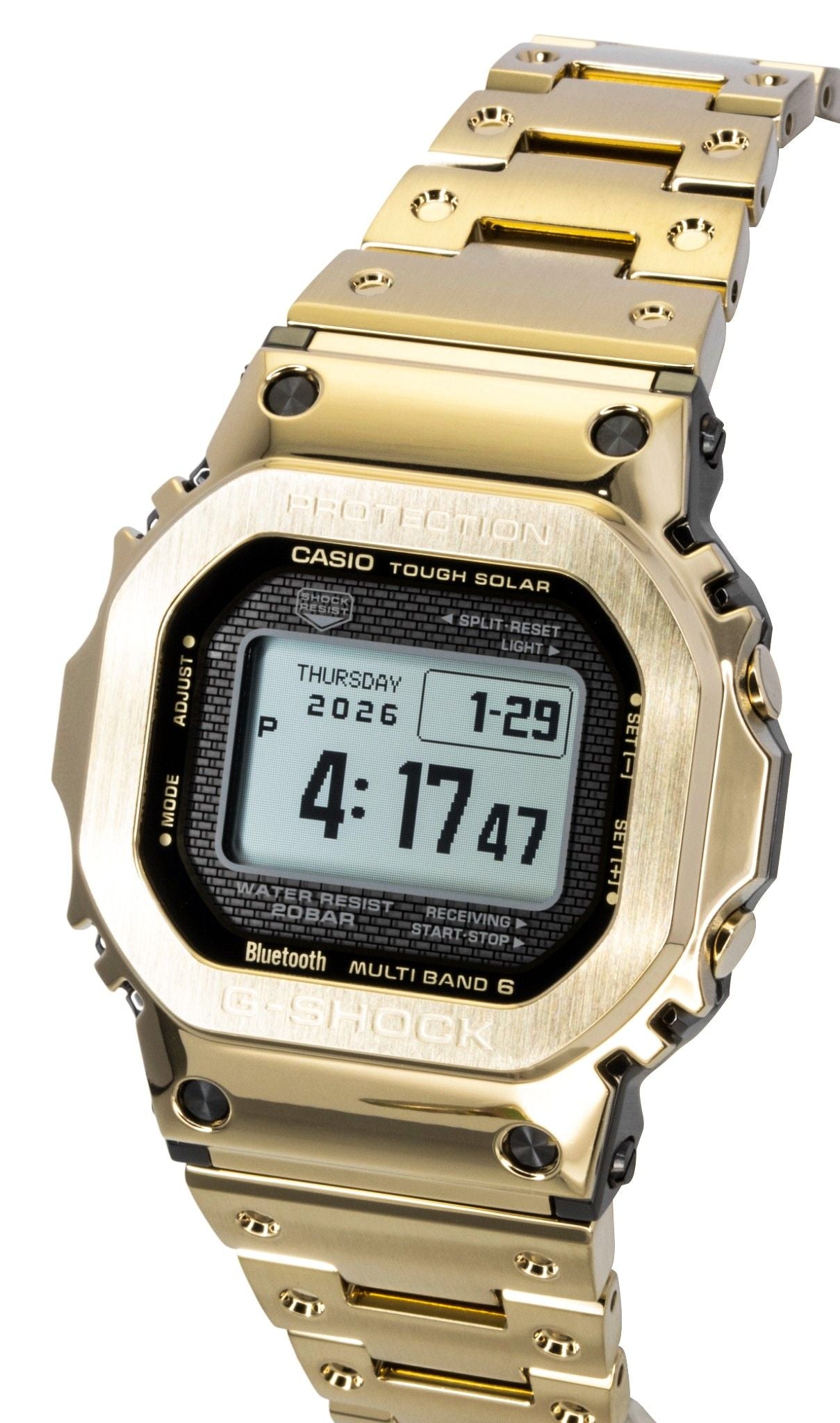 Casio G-Shock Digital Goldfarben Full Metal Smartphone Link Solar GMW-BZ5000GD-9 200M Herrenuhr