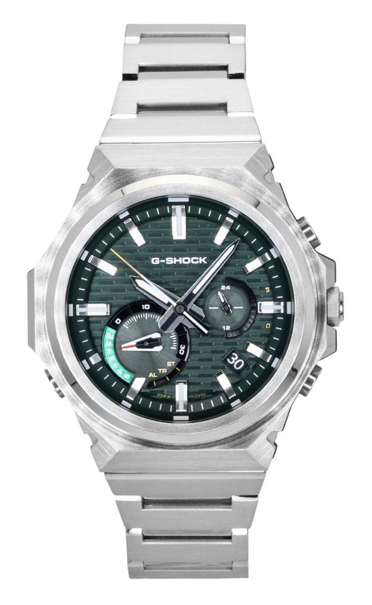 Casio G-Shock G-Steel Analog Smartphone Link Edelstahl Gr?nes Zifferblatt Solar GST-B1000D-3A 200M Herrenuhr